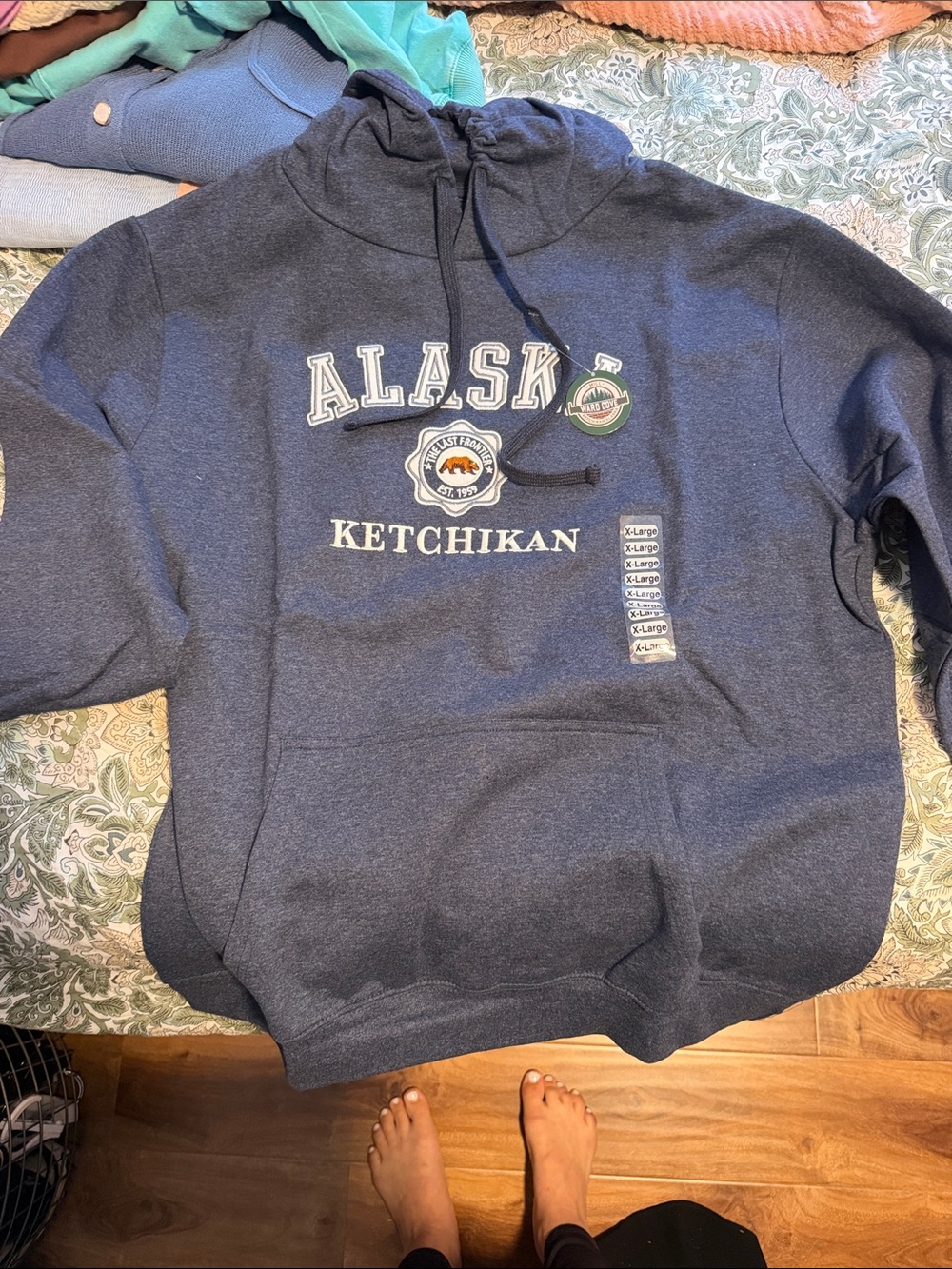 Alaska Ketchikan Navy Pullover Hoodie